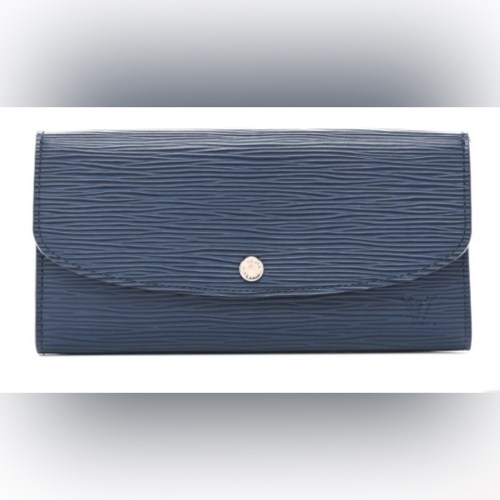 Authentic louis Vuitton épi leather Emilie wallet with YM initials